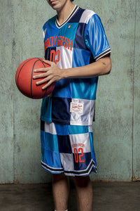 Patchwork Basketball Shorts